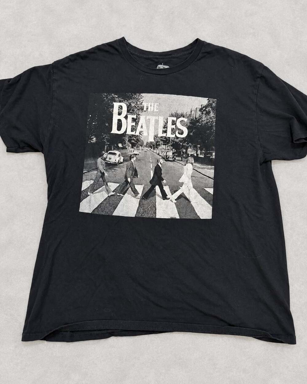 Hybrid Apparel The Beatles Abbey Road T-Shirt Size L Black Graphic Tee